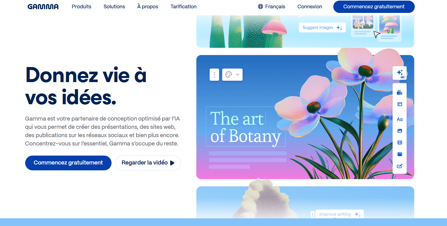 Gamma : des présentations de qualité avec l’IA